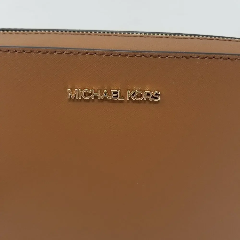 Michael Kors Brown Leather Crossbody Shoulder Bag‎